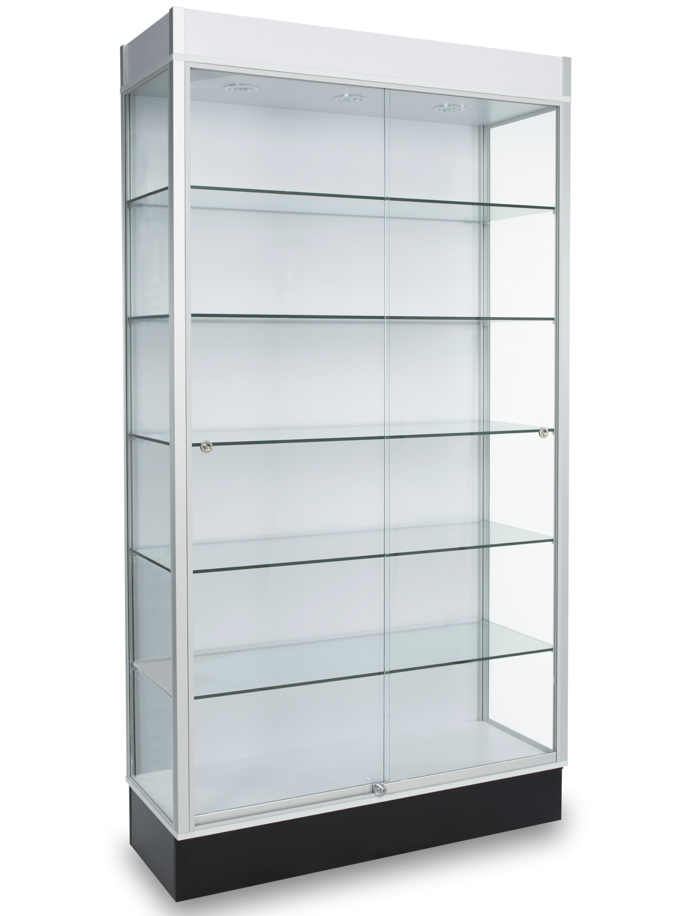 Aluminum Display Showcase-Glass Tower Showcase | Aluminum Showcase ...